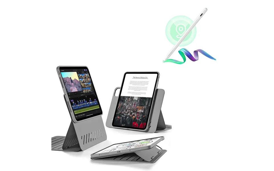 Ipad Pro 11 2024 Shift Magnetic Case With Pencil Bundle- Gray - Gray