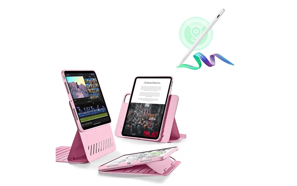 Ipad Pro 11 2024 Shift Magnetic Case With Pencil Bundle - Pink