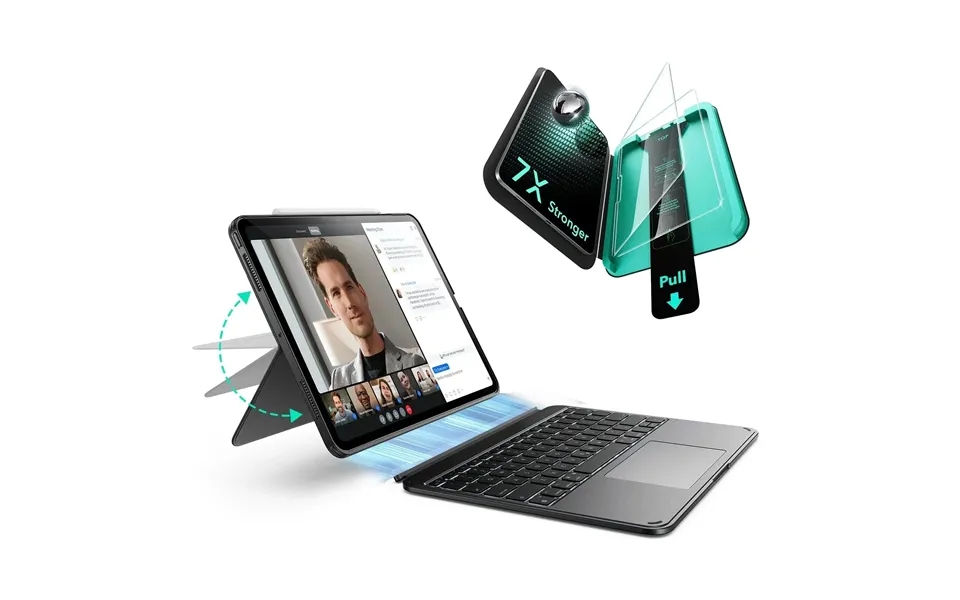 Ipad Pro 11 M5 2025 Bundle Shift Keyboard Case And Armorite Screen Protector - Us Layout