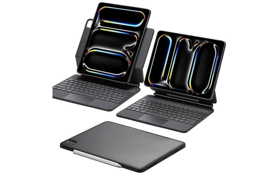 Ipad Pro 13 2025 Rebound Magnetic Keyboard Case 360 - Us Layout-black