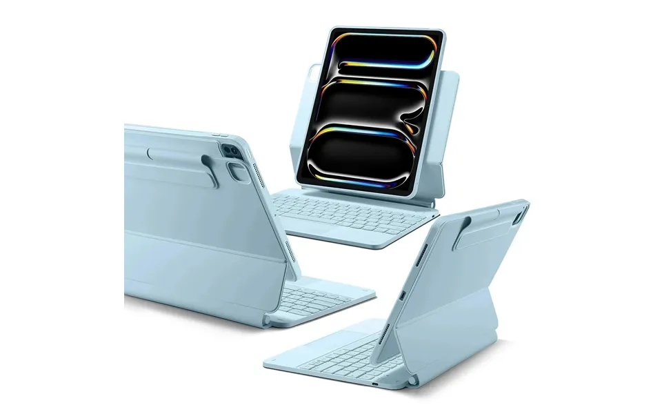 Ipad Pro 13 2025 Rebound Magnetische Tastatur Hülle 360 - De-layout-blau