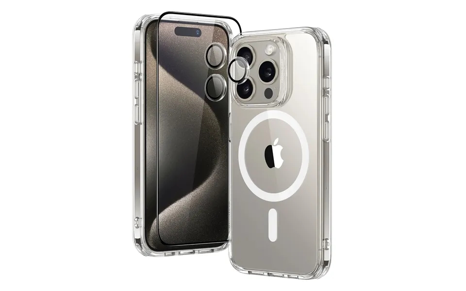 Iphone 15 Pro Classic Hybrid Case Set Halolock - Clear
