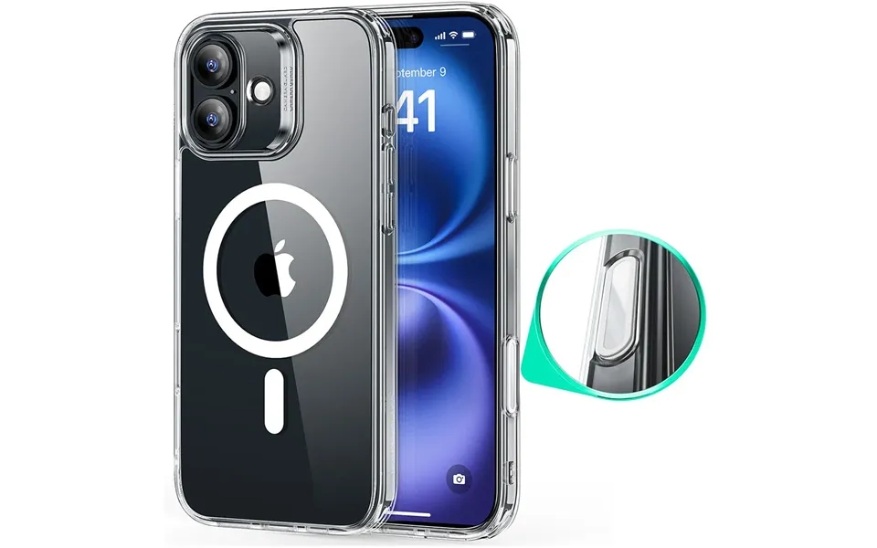 Iphone 16 Halolock Classic Hybrid Case Camera Control - Clear