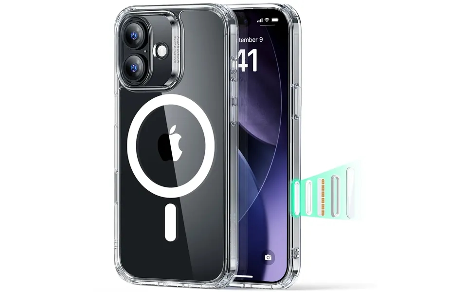 Iphone 17 Classic Hybrid Magnetic Case Camera Control - Clear