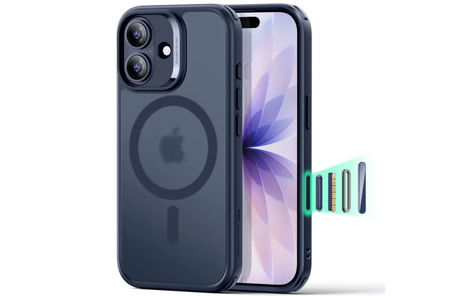 Iphone 17 Classic Hybrid Magnetic Case Camera Control - Frosted Blue