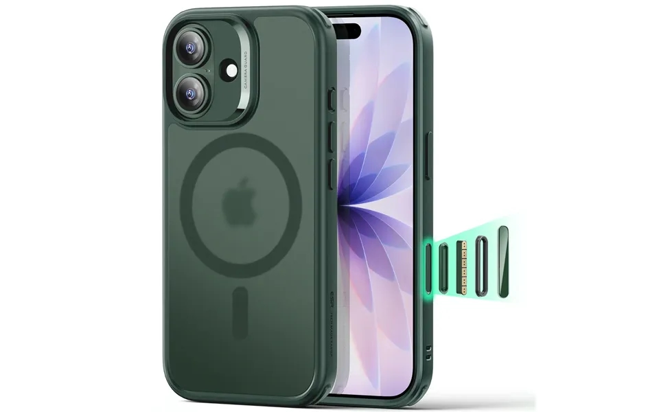 Iphone 17 Classic Hybrid Magnetic Case Camera Control - Frosted Green