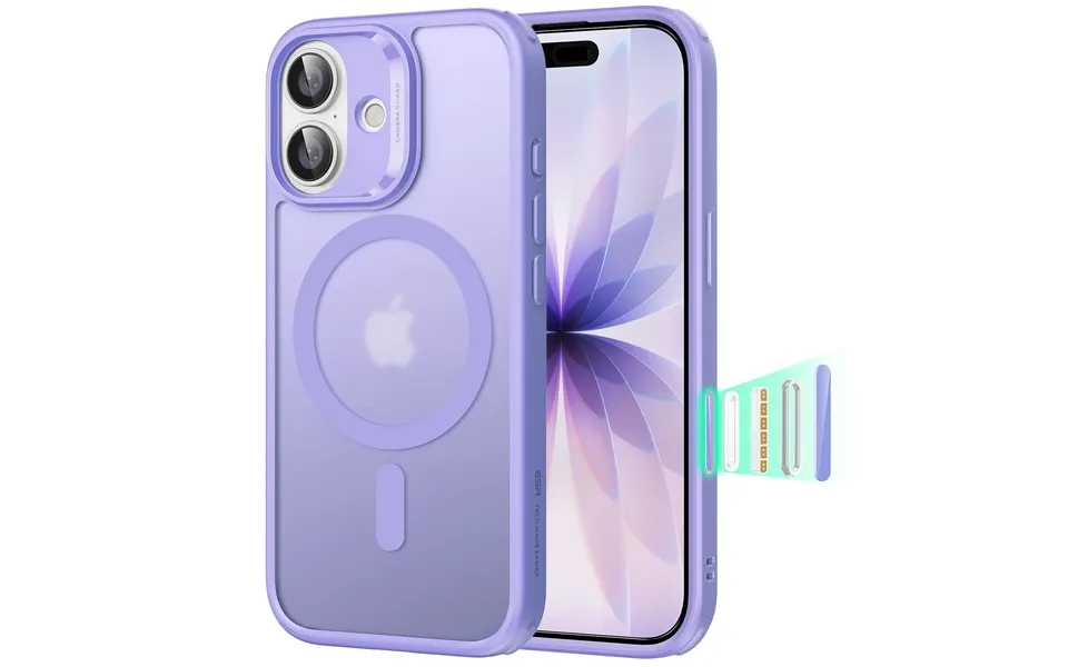 Iphone 17 Classic Hybrid Magnetic Case Camera Control - Frosted Purple
