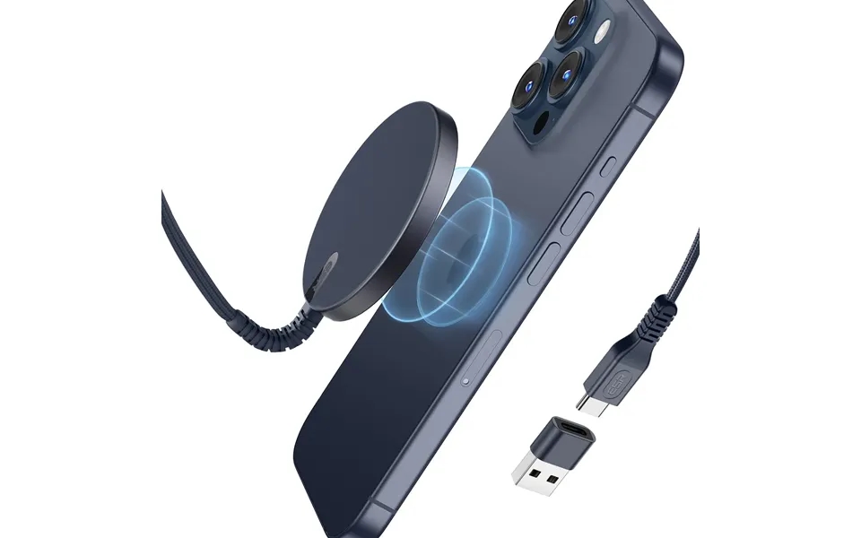 Mini Wireless Charger Halolock - Dark Blue