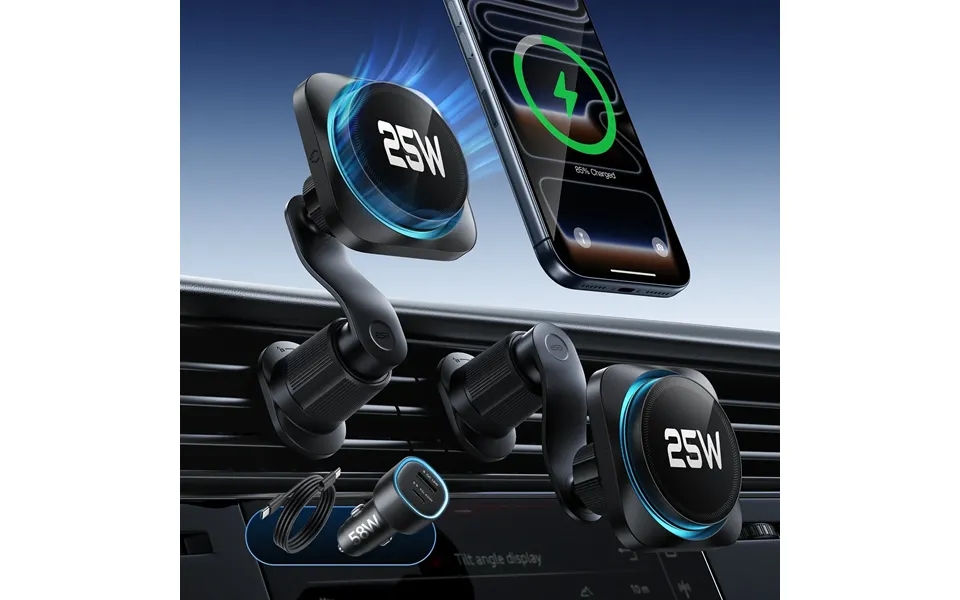 Omnilock Magnetic Car Charger 25w, Cryoboost, Air Vent - Black