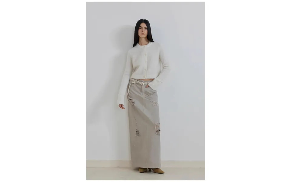 Relaxation Notes High-proportion Mohair Knit Cardigan Women's Loose Short Round Neck Sweater Jacket