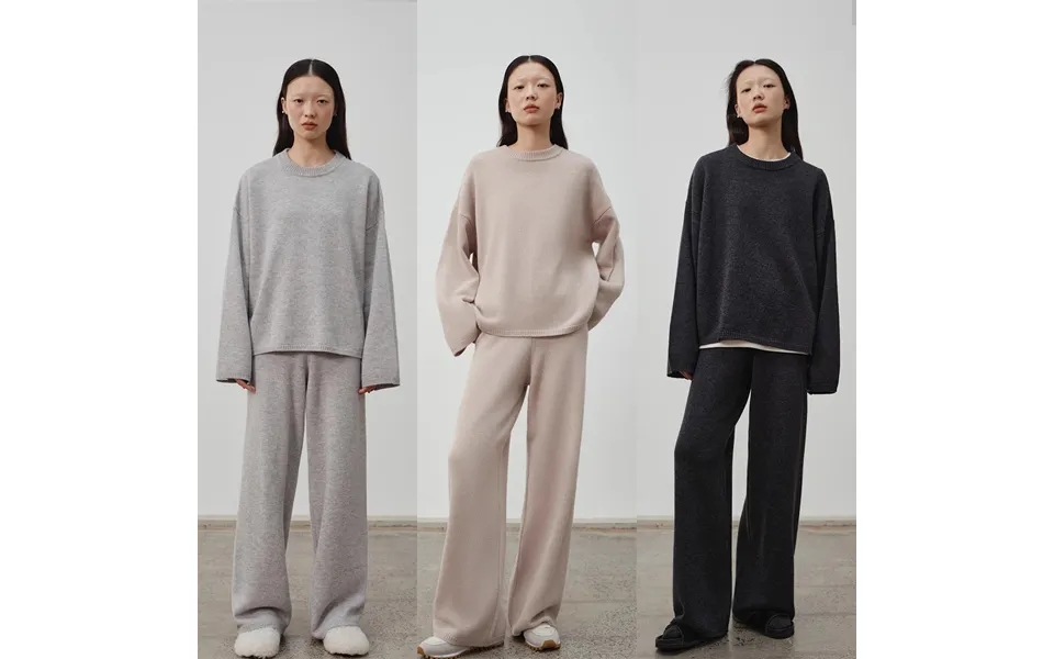 Wilderness Chasing Truth Minimalist Loose Wool Knit Pants