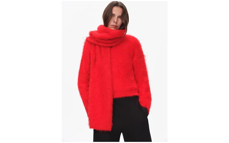 Winter Alpaca Wool Scarf For Women