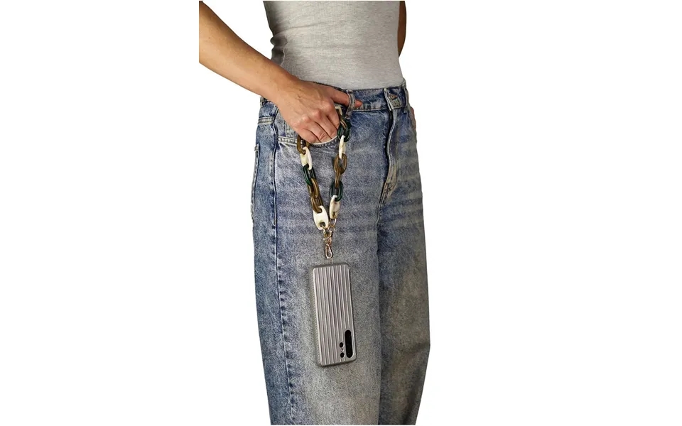 Goddiva Accessories Acrylic Chain Phone Strap - Brown Mix