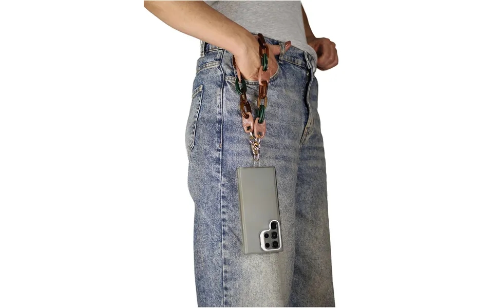 Goddiva Accessories Acrylic Chain Phone Strap - Pink Mix