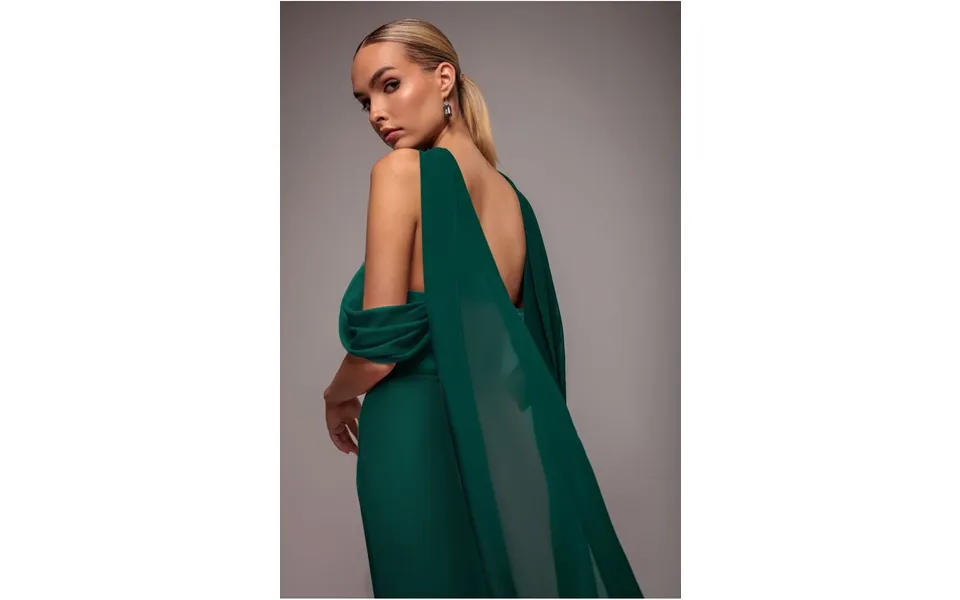 Goddiva Chiffon Scarf - Emerald Green