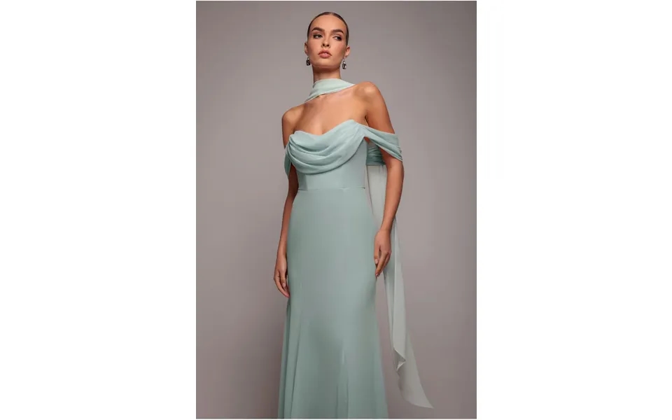 Goddiva Chiffon Scarf - Sage Green