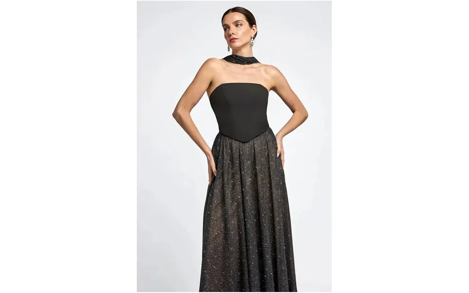 Goddiva Glitter Chiffon Scarf