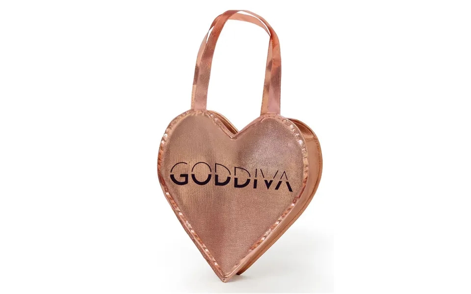 Goddiva Heart Shaped Foil Shopper Bag - Rose Gold
