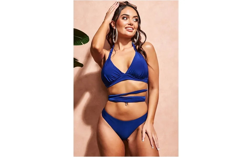 Goddiva Multi Tie Bikini - Royal Blue