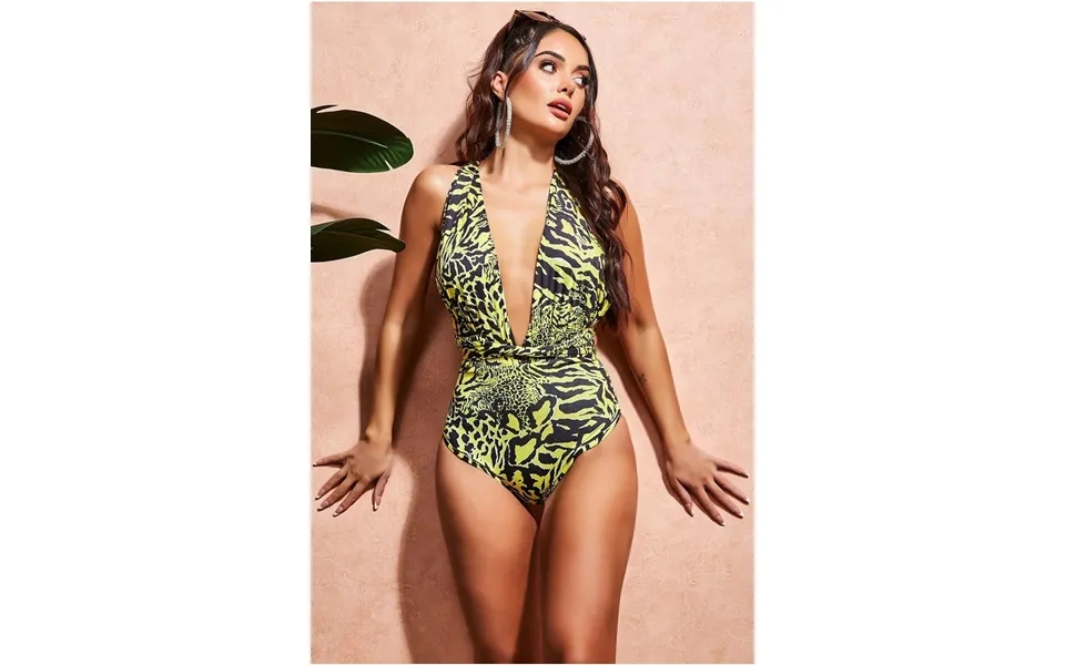 Goddiva Multiway Swimsuit - Animal Print