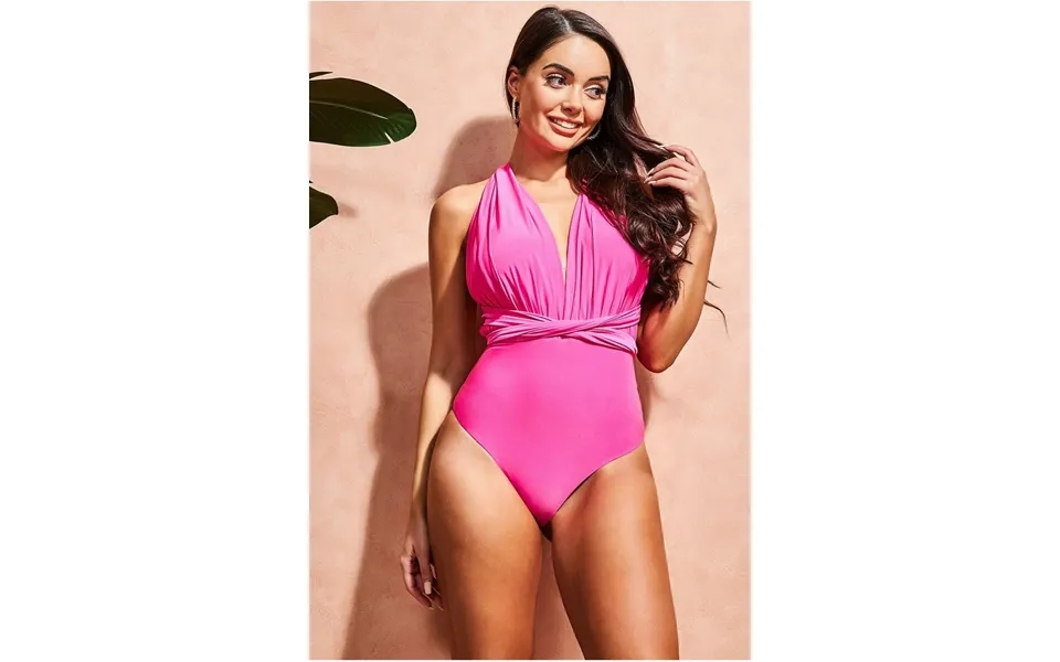 Goddiva Multiway Swimsuit - Cerise