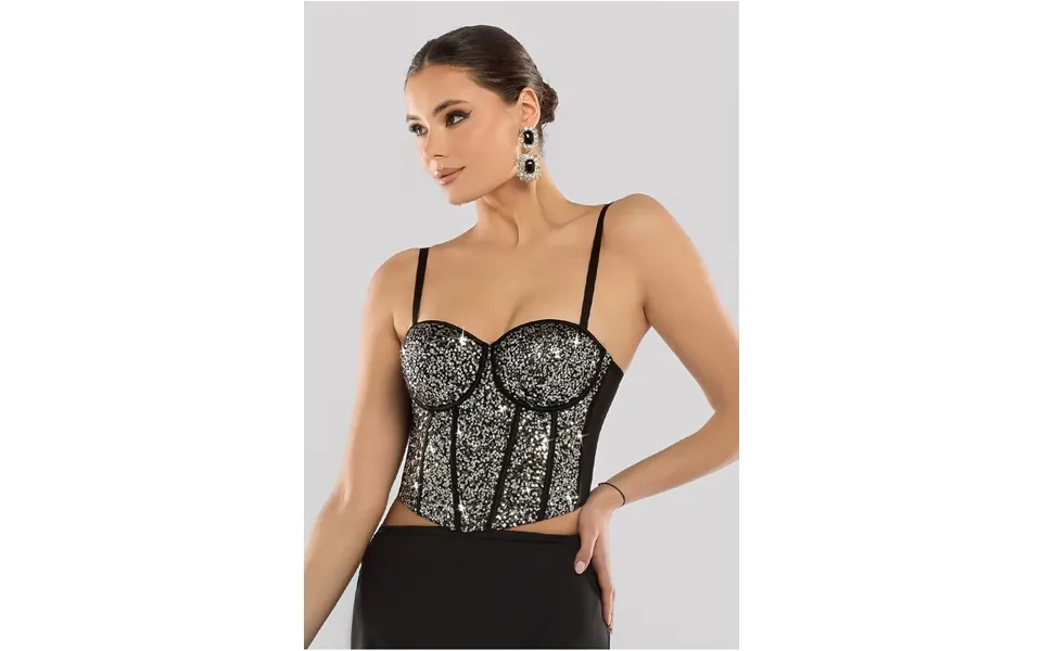 Goddiva Sequin Corset