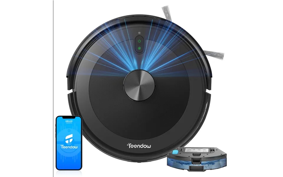 2025 Upgraded Version Teendow D10s Plus Lds 3200mah Robot Vacuum Cleaner And Mop 5000pa Smart Mapping Precision Navigati