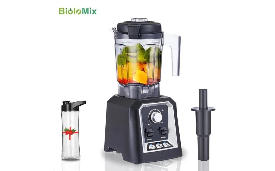 Biolomix Automatic Program Professional Kitchen Smoothie Blender Bpa Free 2l Low-profile Jar Food Mixer Juicer Ice Crush