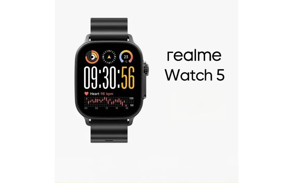 Global Version Realme Watch 5 1.97 600nits Amoled 460mah 14-day Battery Life 300 Themes Support Gps Gnss Ip68 Waterproof