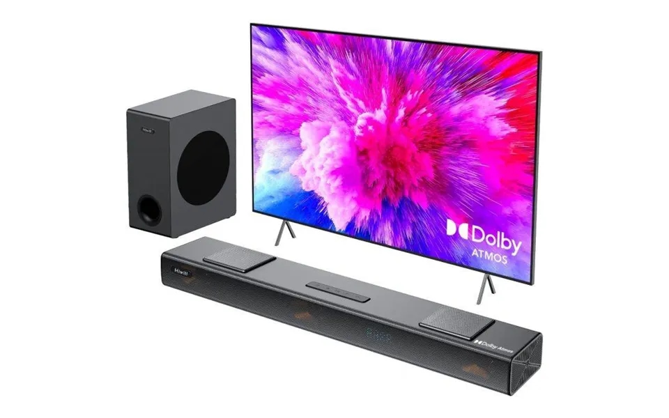 Hiwill A312 Dolby Atmos Sound Bar For Smart Tv,400w Peak Power, Compact Bluetooth Soundbar Speaker, Earc Arc Optical For