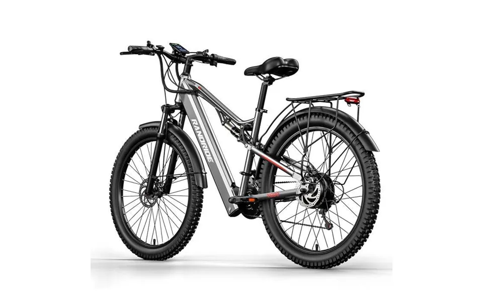 Randride Yg90a Grey 48v 17ah 1000w 27.5*2.4 Inch Electric Bicycle 120km Mileage Range Max Load 120kg