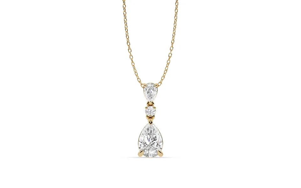 Celestial Kiss Lab Grown Diamond Necklace White Gold 3 1 4 Ct