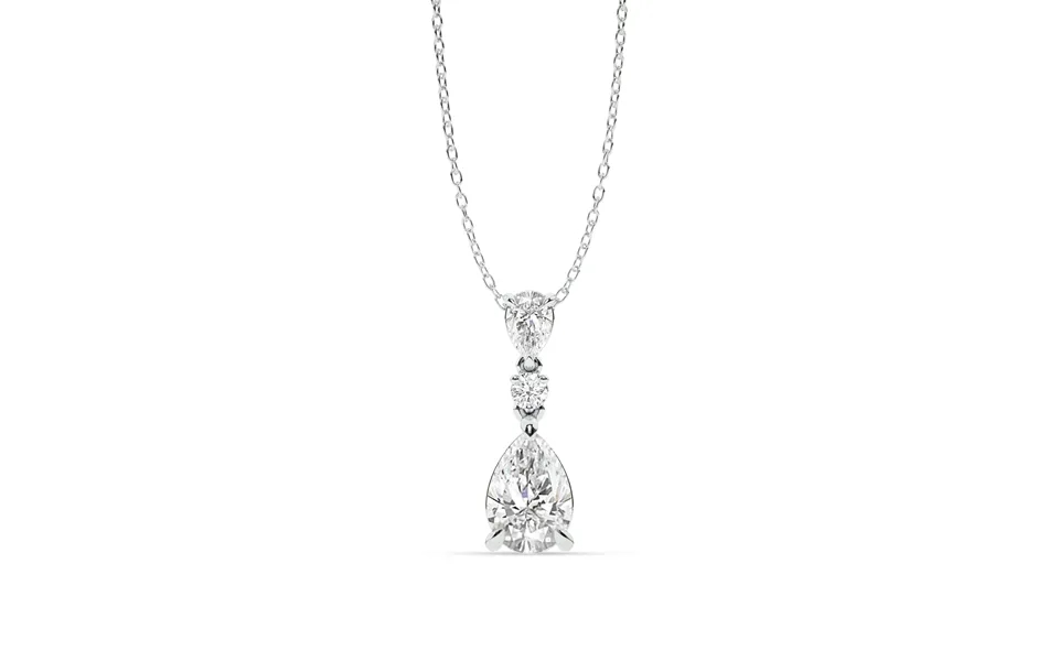 Celestial Kiss Lab Grown Diamond Necklace Yellow Gold 3 1 4 Ct