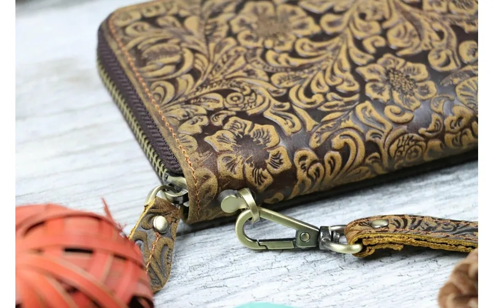 Leather Clutch Wallet For Women - Real Leather