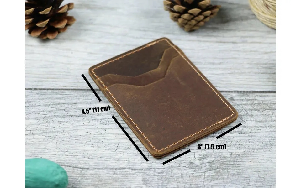 Leather Credit Card Holder - Real Leather