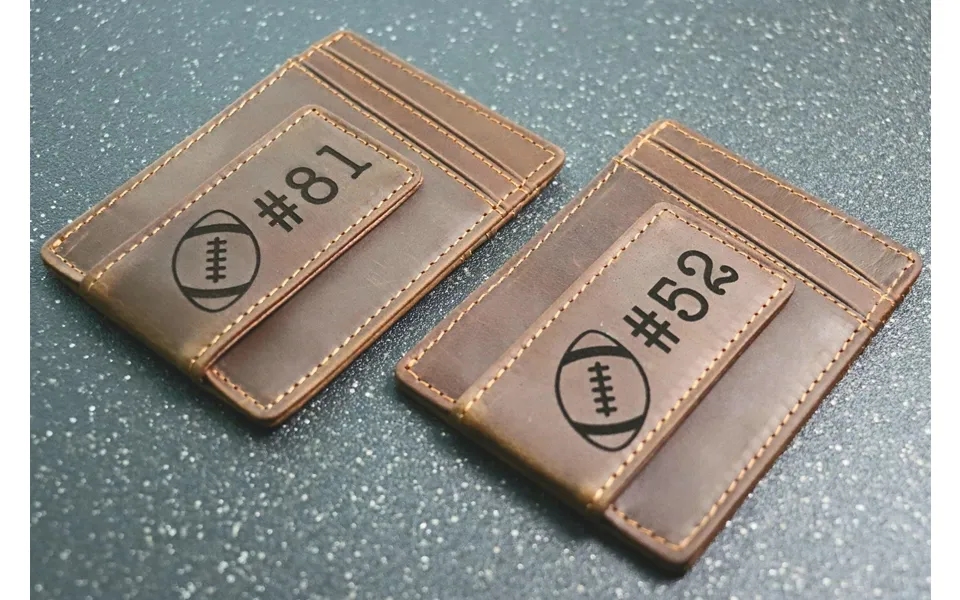 Personalized Leather Magnetic Money Clip