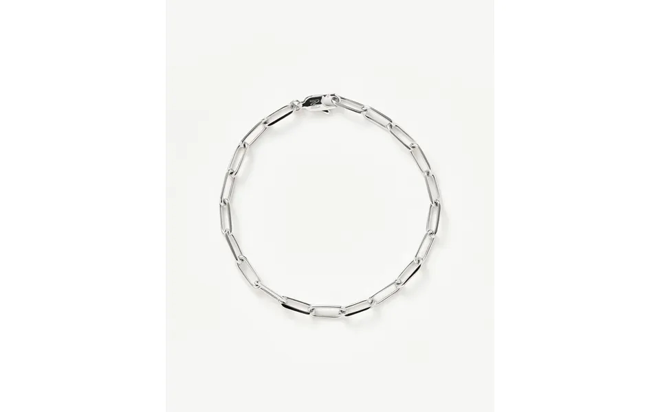 Classic Mini Paperclip Chain Bracelet Silver Plated