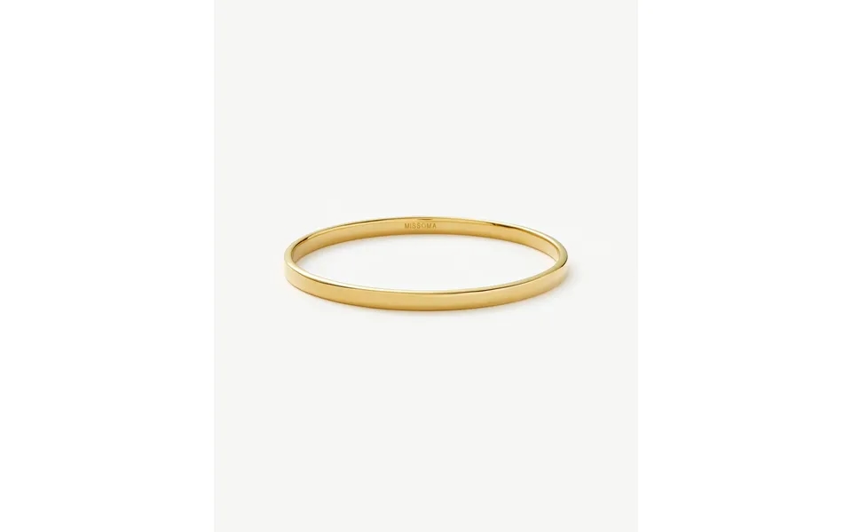 Classic Round Bangle 18k Gold Plated
