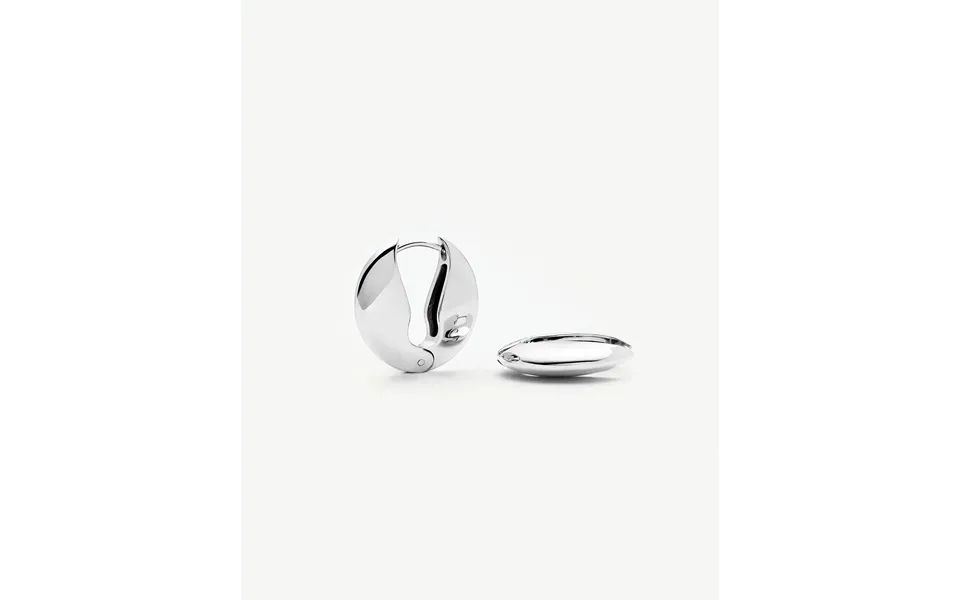 Hinged Small Hoop Earrings Platinum Plated