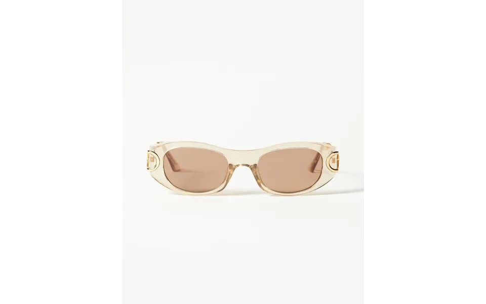 Le Specs Hydrus Link Oval Sunglasses Fawn