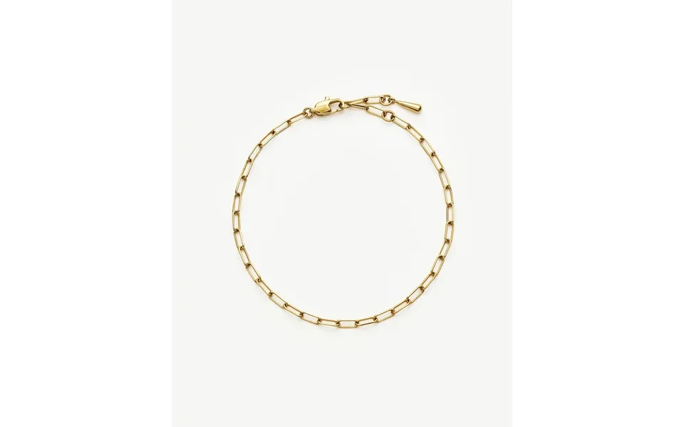 Mini Paperclip Chain Bracelet 18k Gold Plated