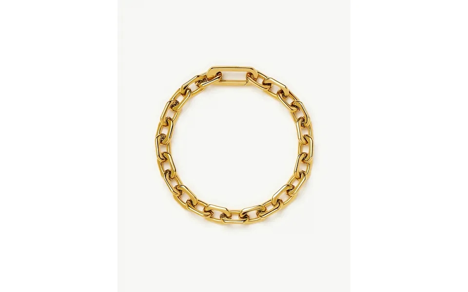 Square Paperclip Chain Bracelet 18k Gold Plated
