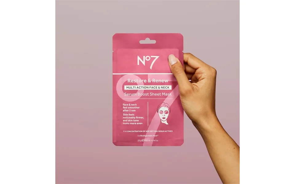 Restore & Renew Face & Neck Multi Action Serum Boost Sheet Mask