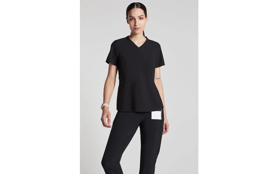 Emeline Zippered Pocket Scrub Top