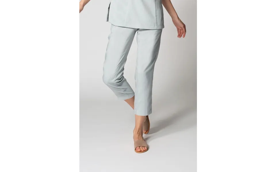 Faux Linen Women's Crop Pant