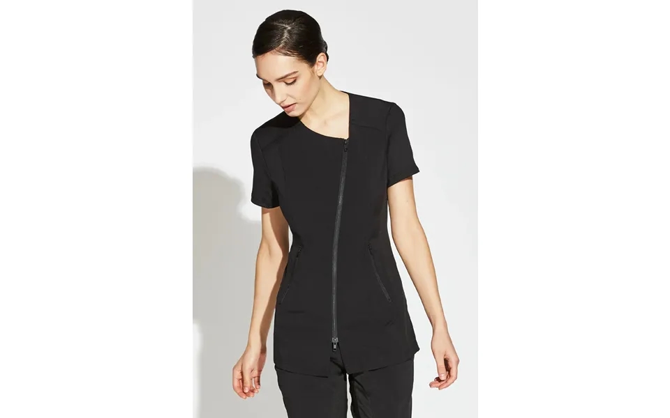 Zoe Tunic With Matte Black Zipper