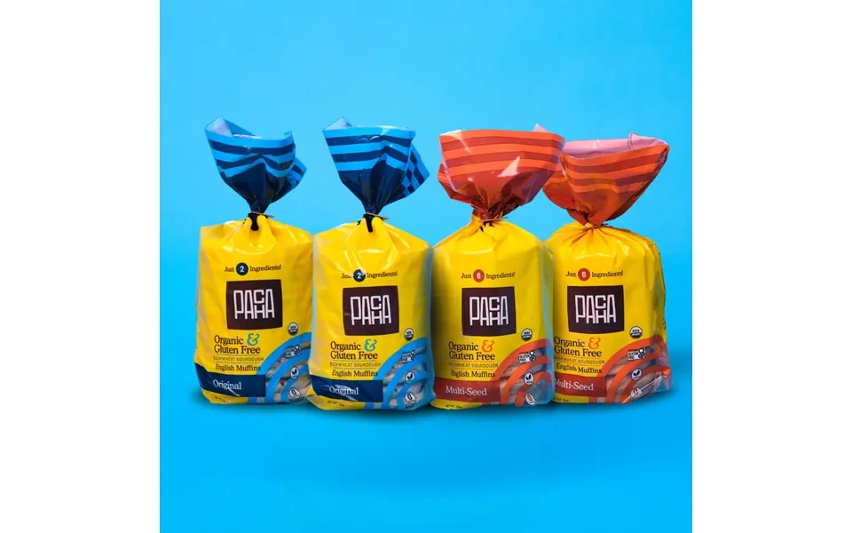 Sprouted Sourdough Buckwheat Bread - English Muffins Variety 4 Pack