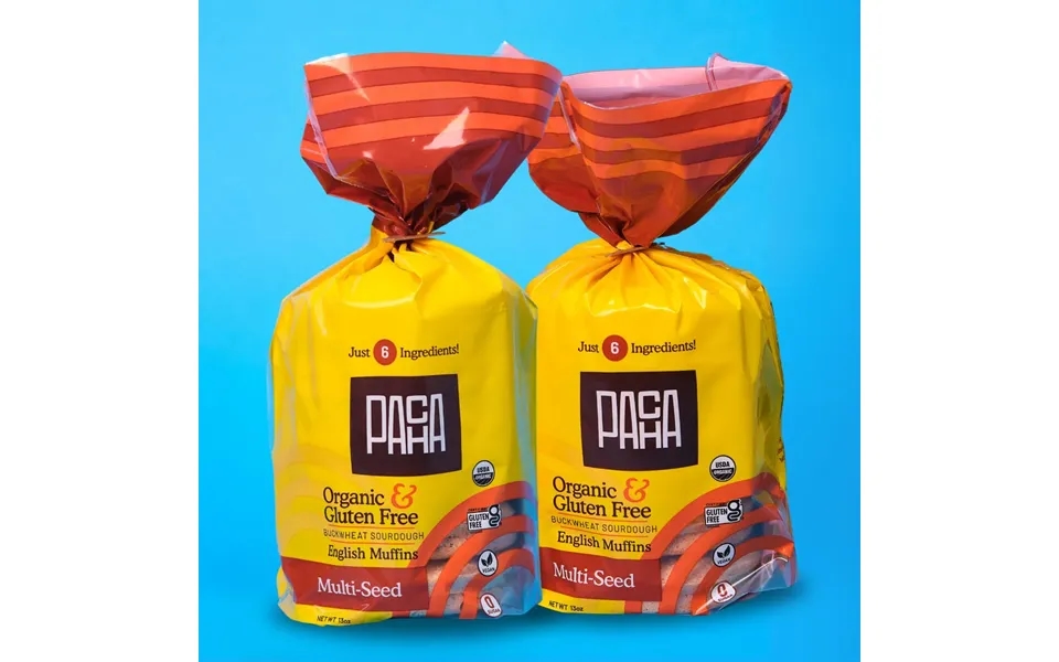 Sprouted Sourdough Buckwheat Bread - Multi-seed English Muffins 2 Pack