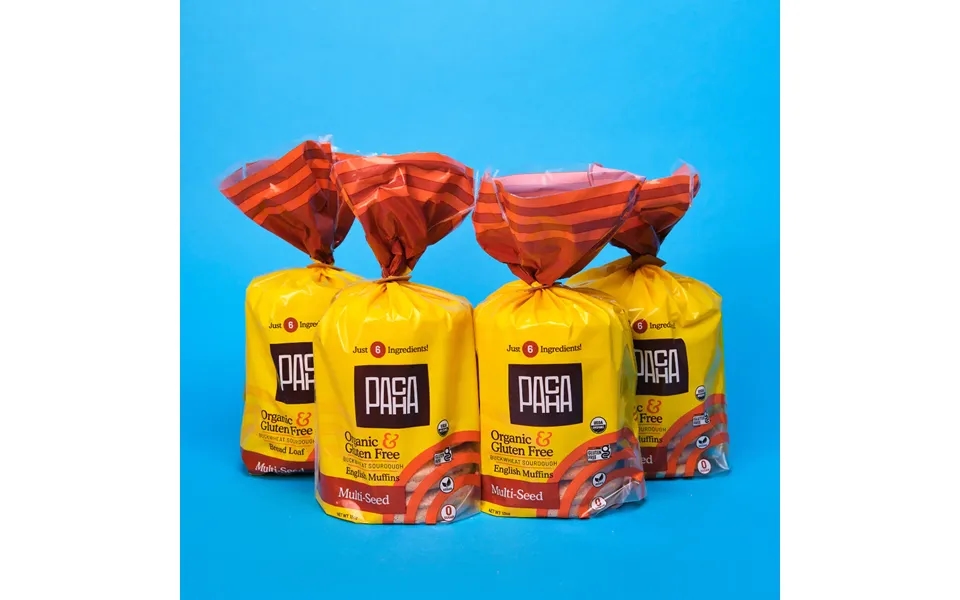 Sprouted Sourdough Buckwheat Bread - Multi-seed English Muffins 4 Pack