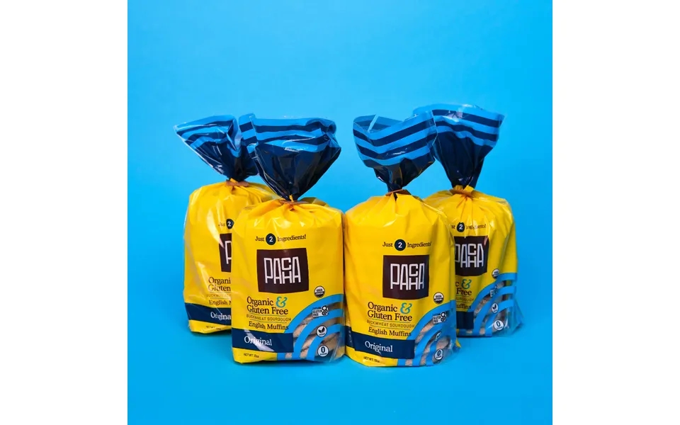 Sprouted Sourdough Buckwheat Bread - Original English Muffins 4 Pack